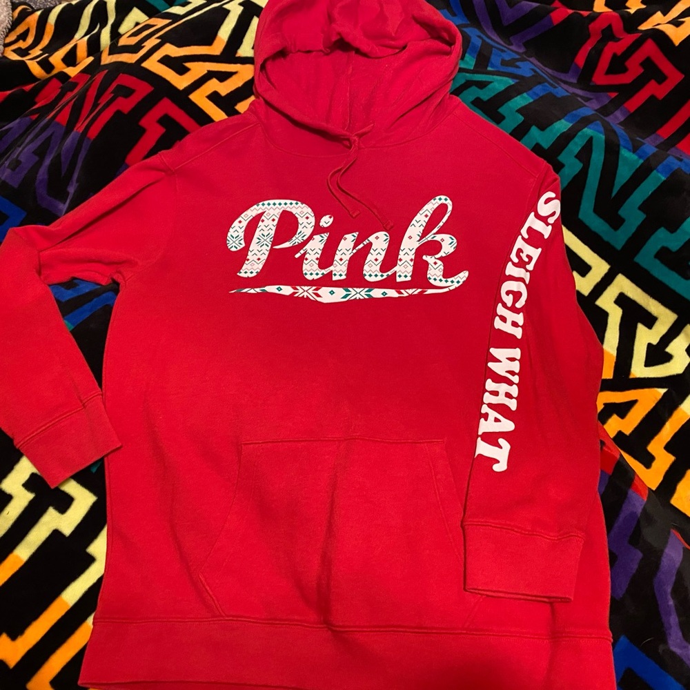 Pink Victoria’s Secret hoodie